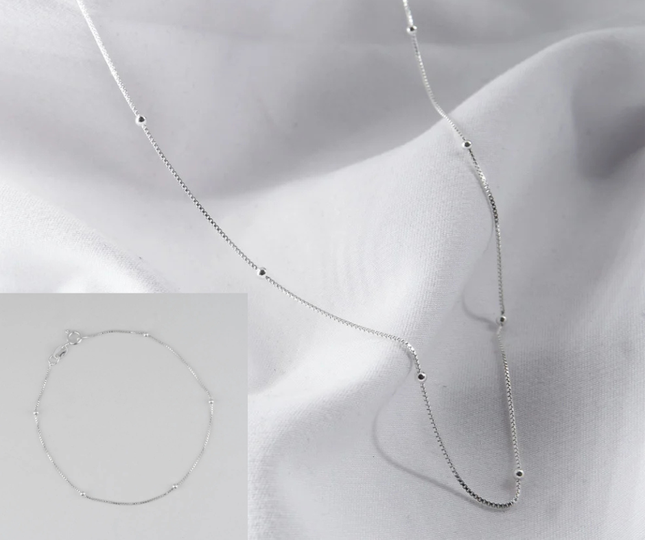 Pulsera venciana bolitas 2mm-18cm