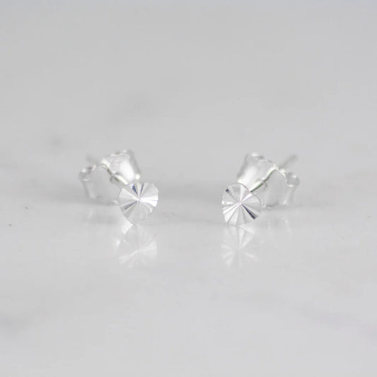 Topo Mini Corazón Destello | Plata Ley 925