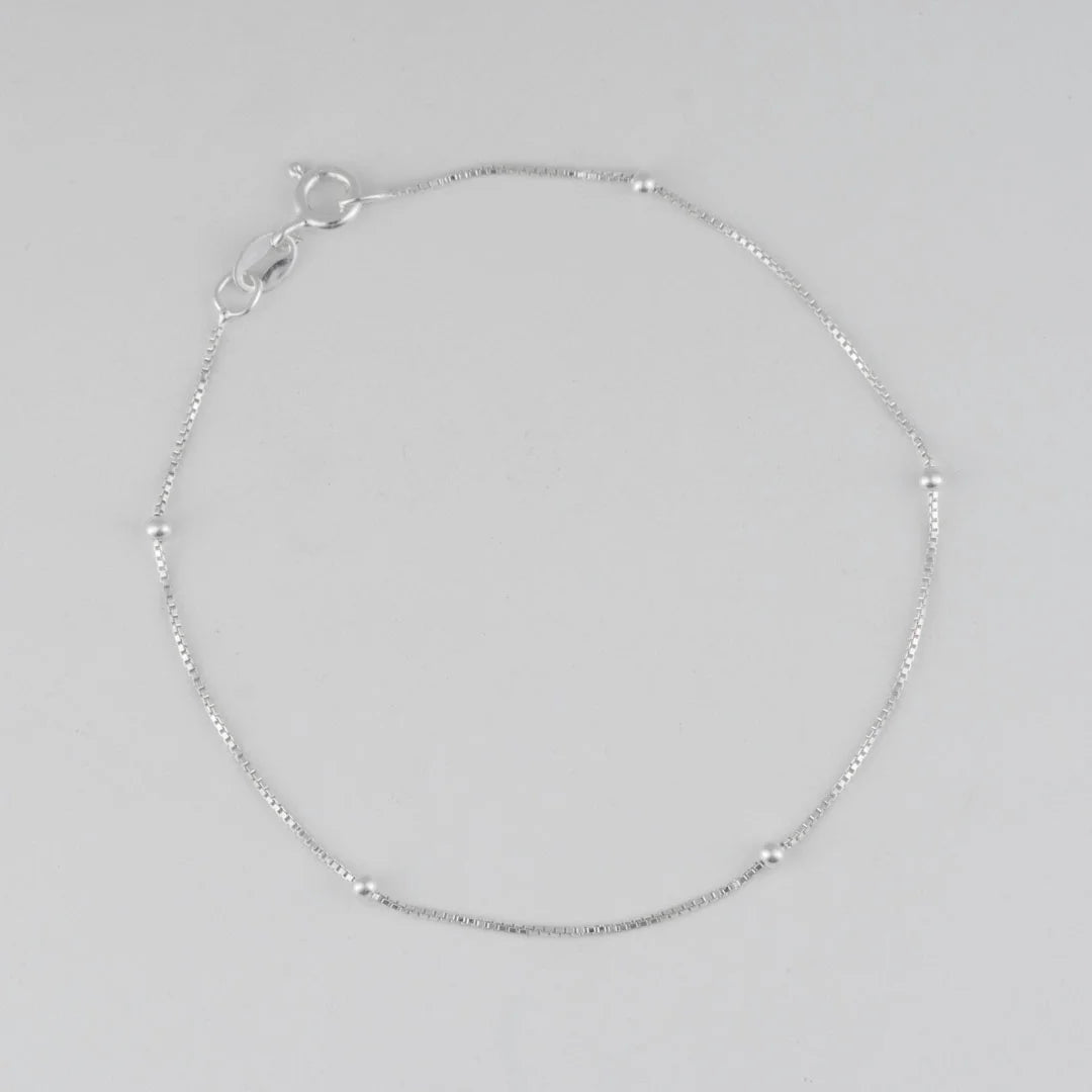 Pulsera venciana bolitas 2mm-18cm