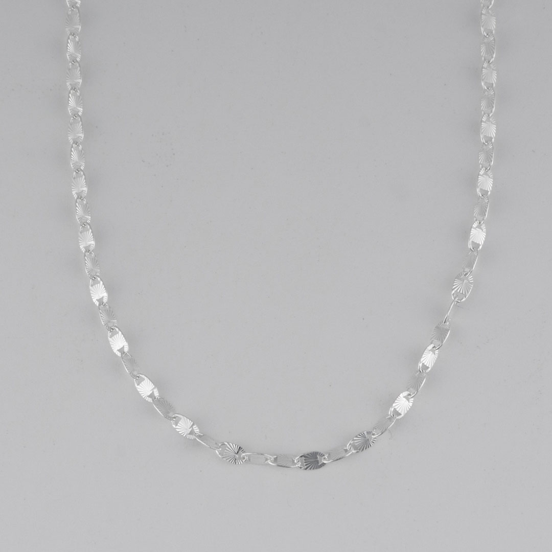 CADENA ESCALERA CRUZADA DIAMANTADA 2MM-45CM