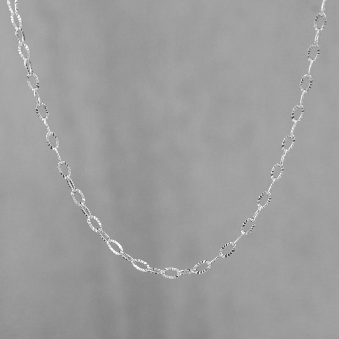 CADENA AROS DIAMANTADOS 2MM-50CM