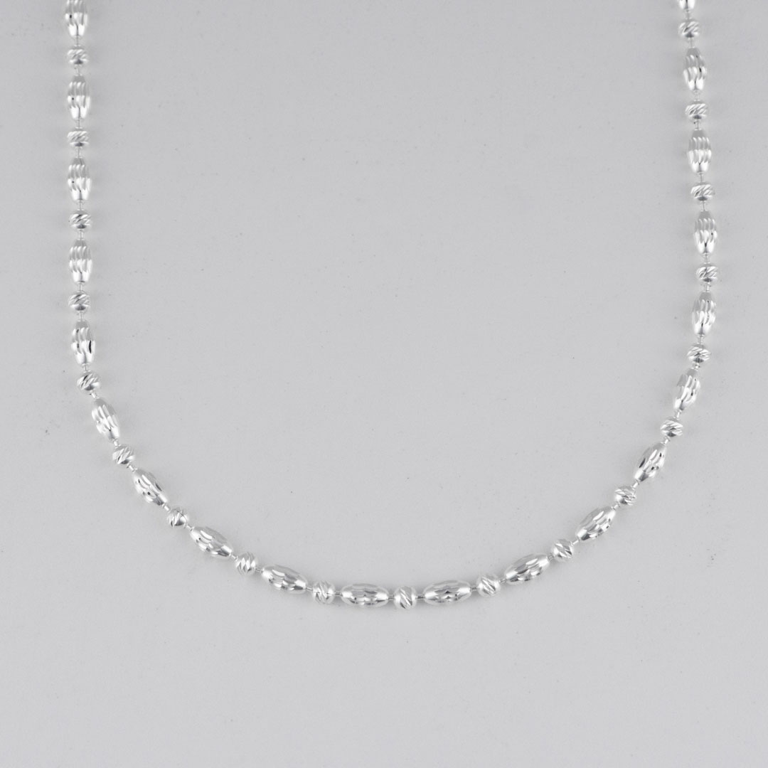 CADENA BARRIL DIAMANTADO BALIN DISCOTEQUERO 2MM-45CM
