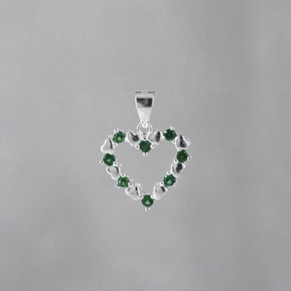 DIJE CORAZON SILUETA CORAZONES